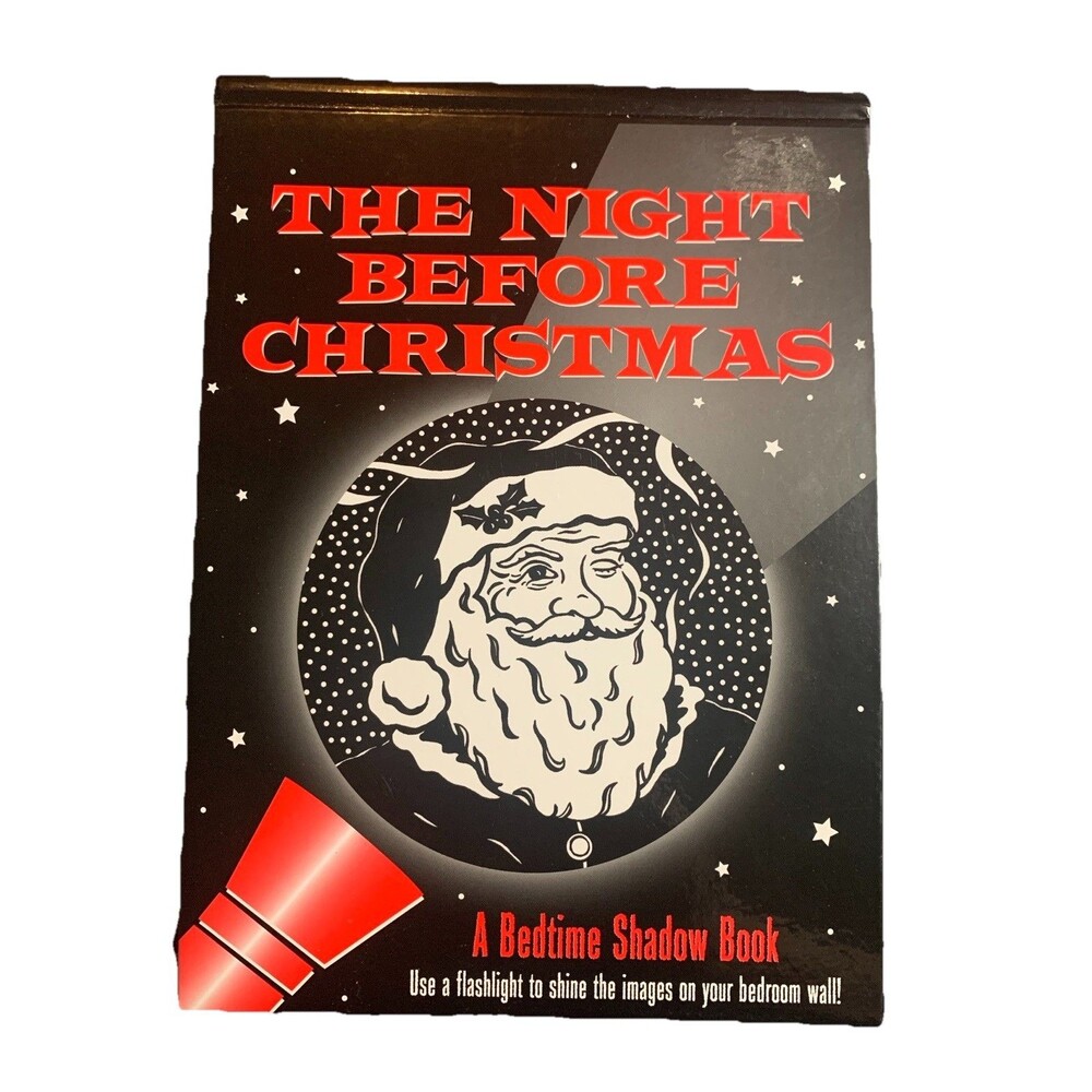 The Night Before Christmas: A Nighttime Shadow Book By Clement Clarke Moore VTG